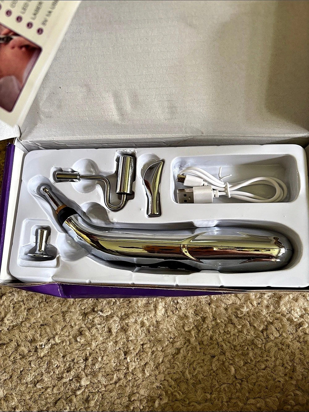 TINNITO V2 Microcurrent Stimulation Device Silver Black NWT